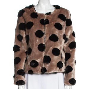 BARNEY'S NEW YORK FAUX FUR JACKET
